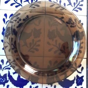 Two Vereco glass saucers